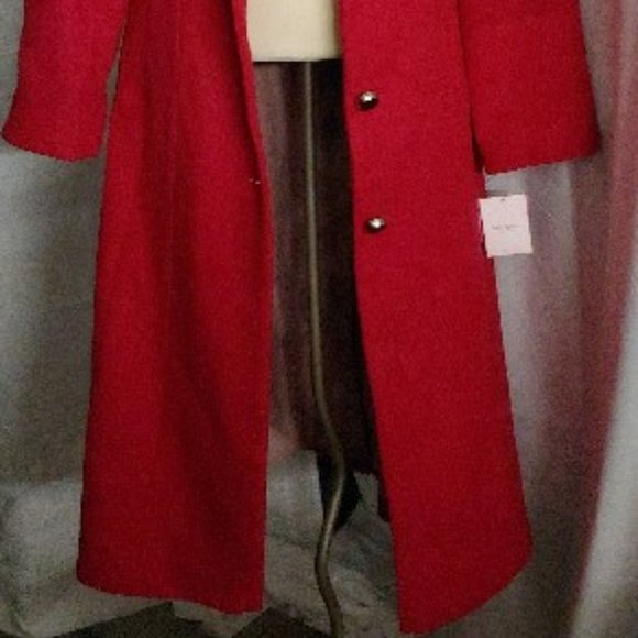 KATE SPADE - Single-breasted Belted Coat In Bright Pink, Small - Picture 8 of 9